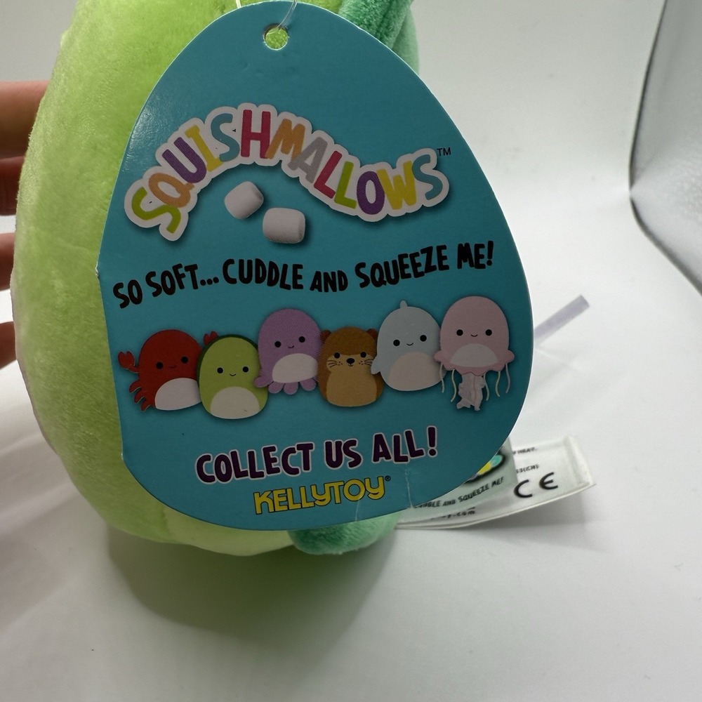 Squishmallow 5" Henry Turtle Soft Green Pet Squad Plush NWT - Picture 3 of 6